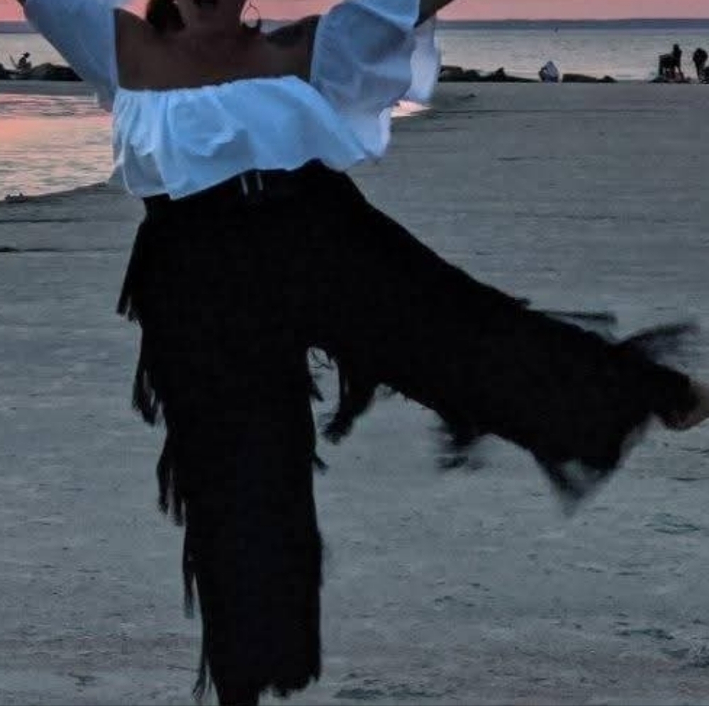 Fun! Eloquii Black Fringe pants